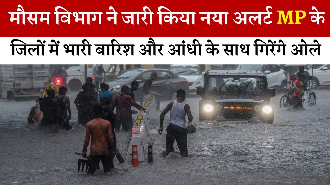 मौसम विभाग ने जारी किया नया अलर्ट MP के जिलों में भारी बारिश और आंधी के साथ गिरेंगे ओले